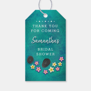 Floating Flowers Spa Party Gift Tags