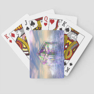 Floating Fractal Playing Cards