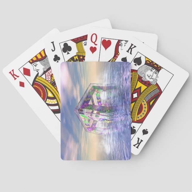 Floating Fractal Playing Cards (Back)