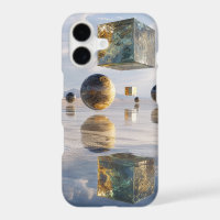 Floating Geometric Marvels Over Water