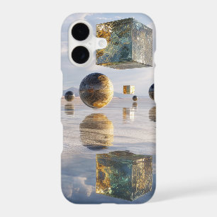 Floating Geometric Marvels Over Water