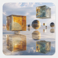 Floating Geometric Marvels Over Water