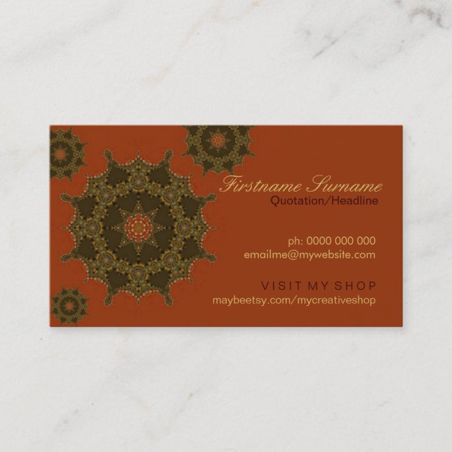 Floating Geometric Stars Business Cards (Front)