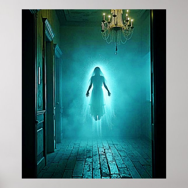 Floating Ghostly Apparition Poster (Front)