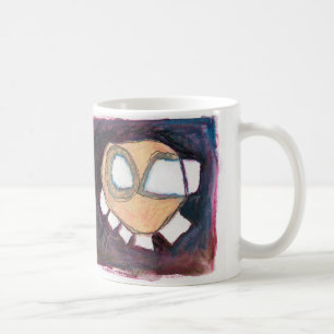 floating head coffee mug. mug