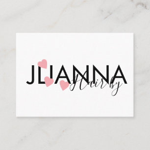 Floating Heart Makeup Salon Nails Eyelashes   Business Card