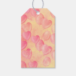 Floating Hearts & Dreams - Yellow & Orange  Gift Tags