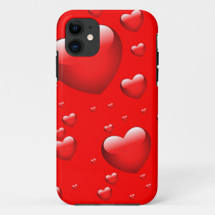 Floating Hearts Pattern Case-Mate iPhone Case