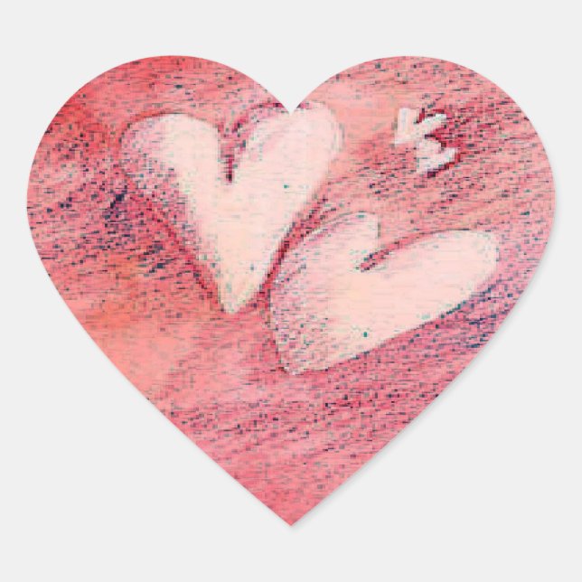 Floating Hearts - Sticker (Front)