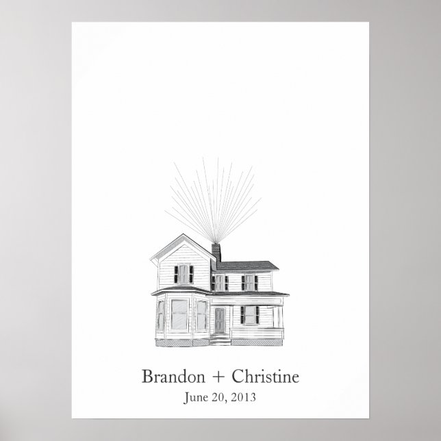 Floating Home Fingerprint Guestbook (Front)