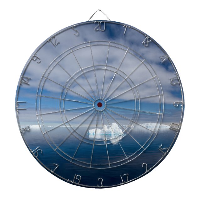 Floating ice in Antarctica Dartboard (Front)