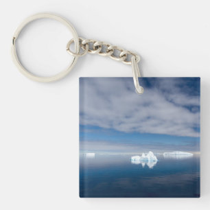Floating ice in Antarctica Key Ring