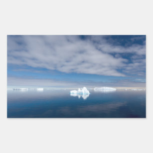 Floating ice in Antarctica Rectangular Sticker