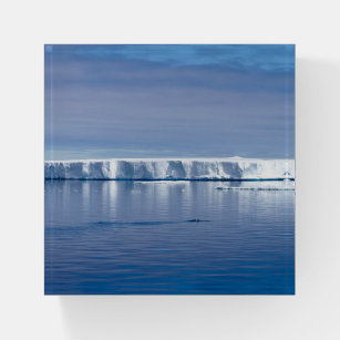 Floating iceberg paperweight