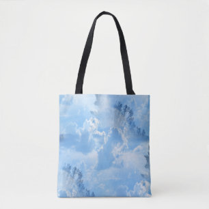 Floating in the clouds... tote bag