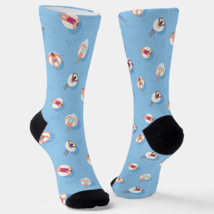 Floating in the Lazy River Pattern Socks