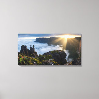 Floating Island Mount Roraima - Moody Prehistoric Canvas Print