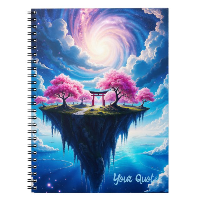 Floating Island Sakura Art Notebook (Front)