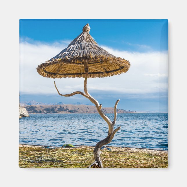 Floating Islands, Lake Titicaca, Bolivia Magnet (Front)
