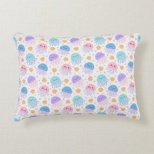 Floating Jellyfish Friends  Decorative Cushion