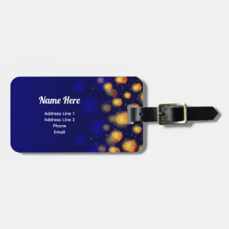 Floating Lantern Family Vacation Luggage Tag