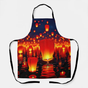 Floating Lanterns of Hope Design Apron