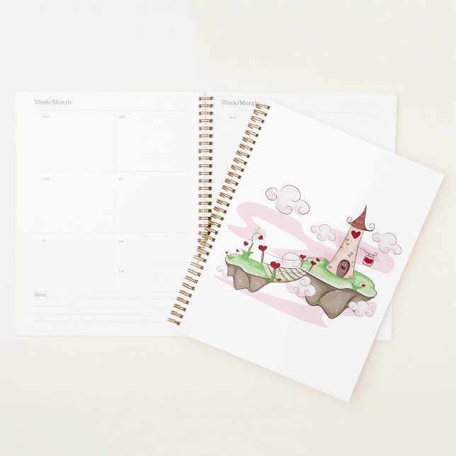 Floating Love Castle Illustration Romantic Fantasy Planner (Creator Uploaded)