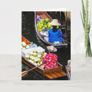Floating Market in Bangkok Card