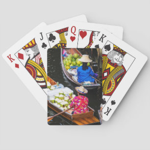 Floating Market in Bangkok Playing Cards