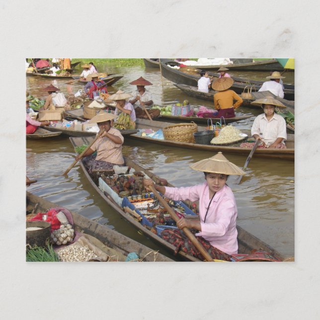 Floating Market Postcard (Front)