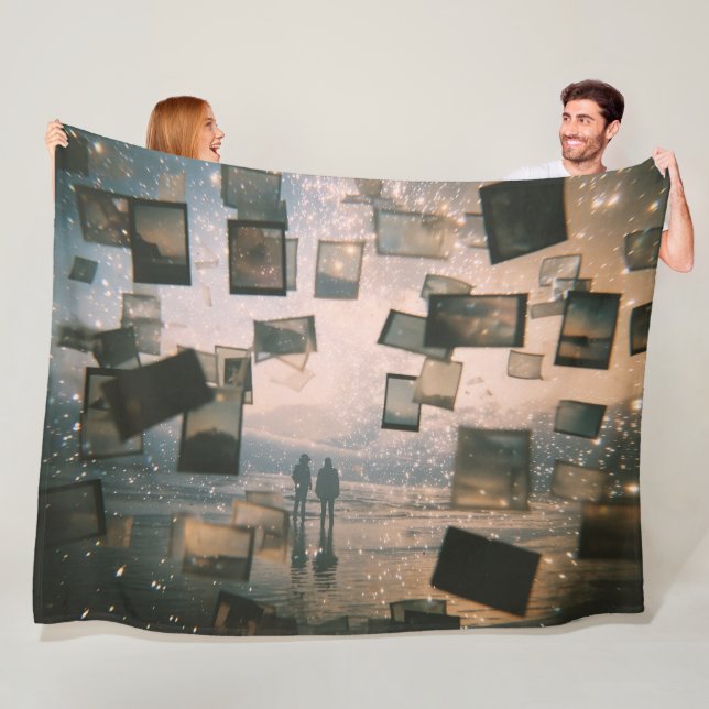 Floating Memories by the Sea Fleece Blanket (In Situ)