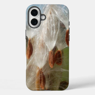 Floating Milkweed Seeds Ethereal Nature Graphic iPhone 16 Plus Case