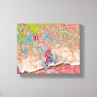 Floating on Discovery: A Scientist's Journey Canvas Print