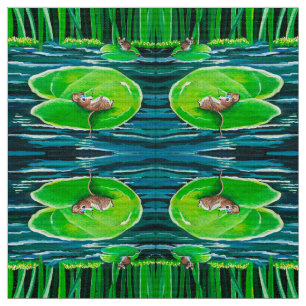 Floating on My Lily Pad Fabric