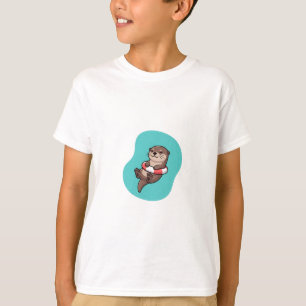 Floating Otter Buoy Ring Kids T-Shirt