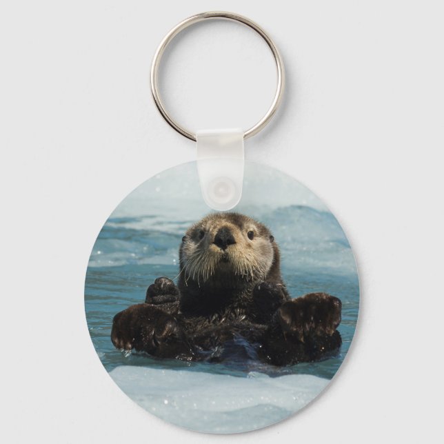 Floating Otter Key Ring (Front)