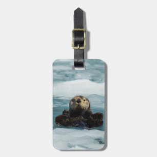 Floating Otter Luggage Tag