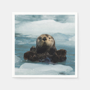Floating Otter Napkin