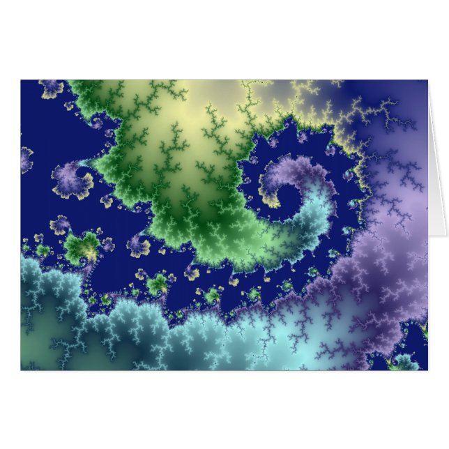 Floating Out - Fractal Card (Front Horizontal)