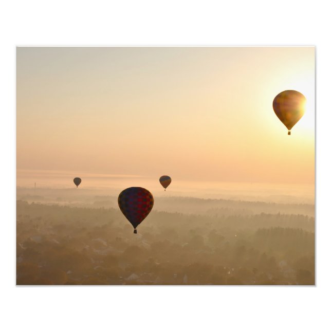 Floating over the early morning photo print (Front)