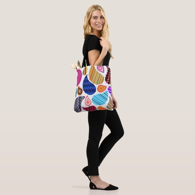 Floating Paisleys Tote Bag (On Model)