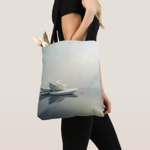 Floating Petals of Stone Design Tote Bag