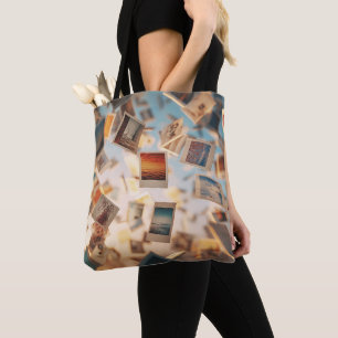 Floating Polaroid Memories Tote Bag