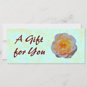 Floating Rose Gift Certificate template