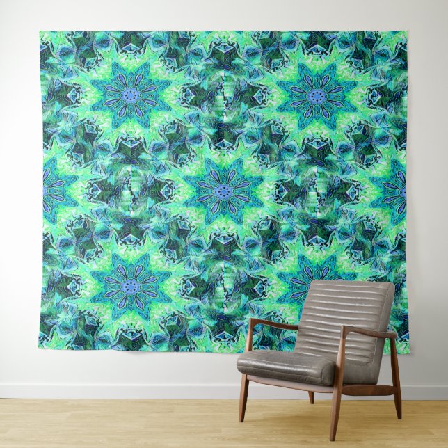 Floating Sea flowers”.... Tapestry (In Situ (Horizontal))