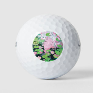 Floating Serenity Water Nymph Anime Girl Golf Balls