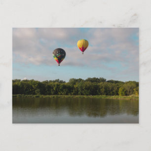 Floating silk postcard