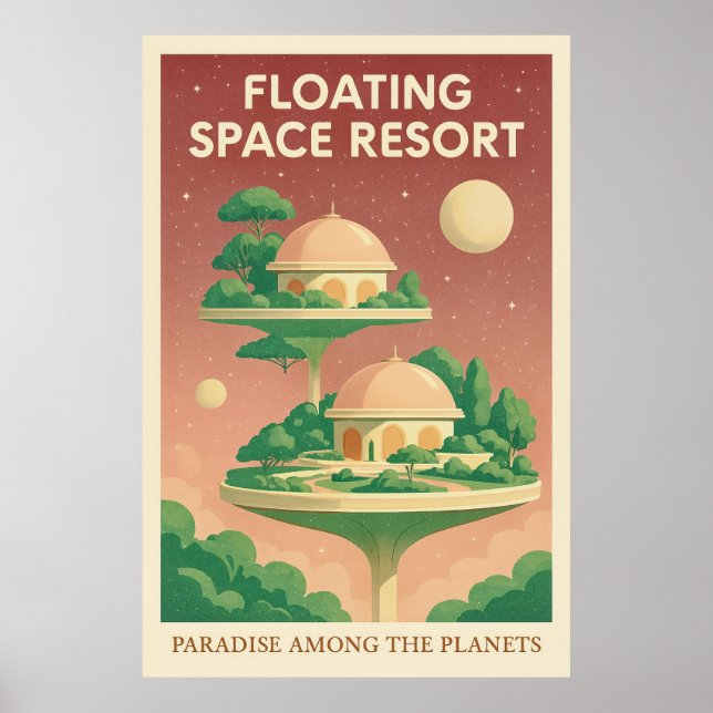Floating Space Resort Poster (Front)