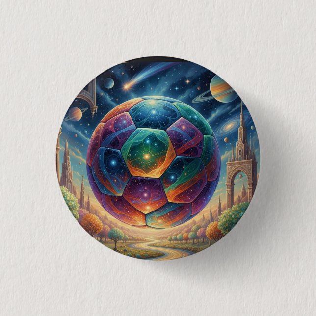 Floating Sphere of Light 3 Cm Round Badge (Front)