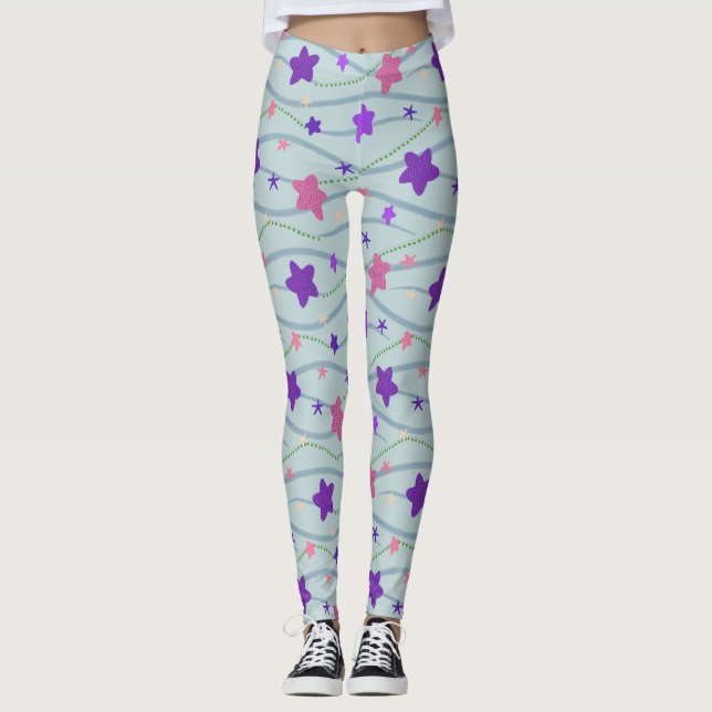 Floating Starfish Leggings (Front)